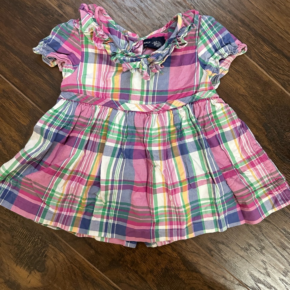 Kids checkers Ralph Lauren top size 5